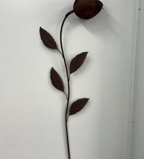 Fleur en métal à planter - déco jardin