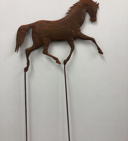 Cheval en métal à planter - déco jardin