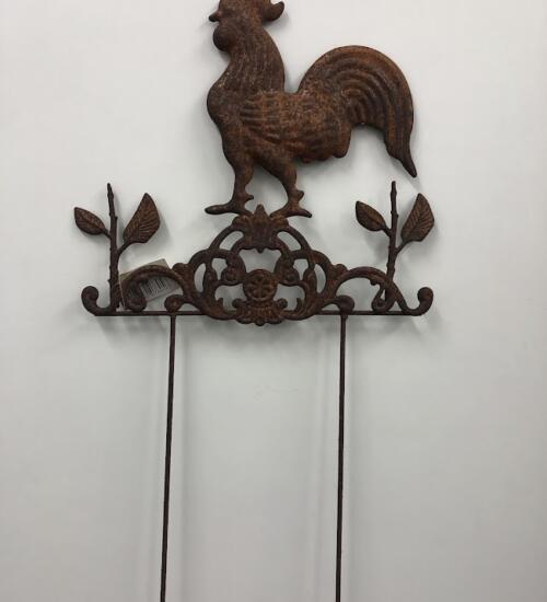 Coq en métal à planter 2 - déco jardin