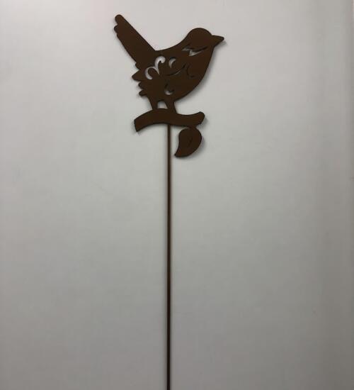 Oiseau sur branche à planter - déco jardin