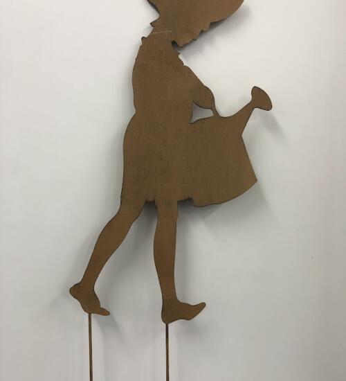 Dame à l'arrosoir à planter - déco jardin